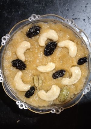 राजगिरे आटे का शिरा (rajgire atte ka sheera recipe in Hindi) रेसिपी मुख्य फोटो