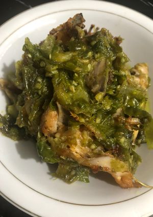 Foto resep Ayam Kampung Lado Hijau