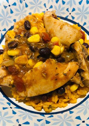 A picture of Crockpot Southwest Chicken 🐔.