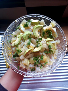 Una foto de Ensalada de apio cocido