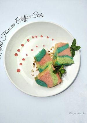 Foto resep Mixed flavour Chiffon Cake