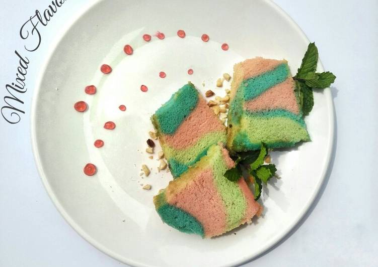 Mixed flavour Chiffon Cake