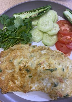 A picture of Breakfast cheese egg.