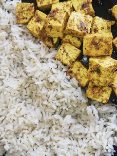 Una foto de Tofu marinado a la plancha