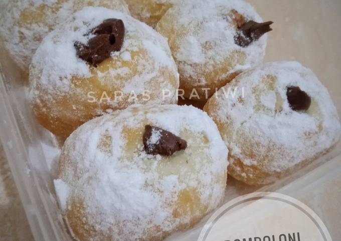 Resep Bomboloni Salju Isi Coklat Oleh Saras Pratiwi Cookpad