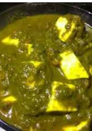 A picture of Palak Paneer.