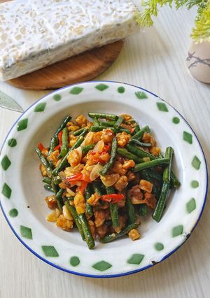 Foto resep Tumis Tempe Kacang Panjang
