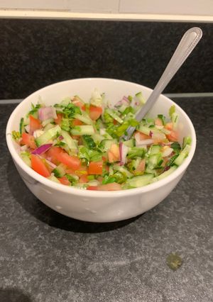 A picture of Cucumber salad.