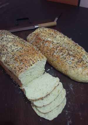 Una foto de Pan lactal con semillas