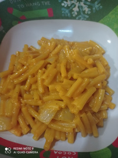 Una foto de Macarrones con queso a mi estilo