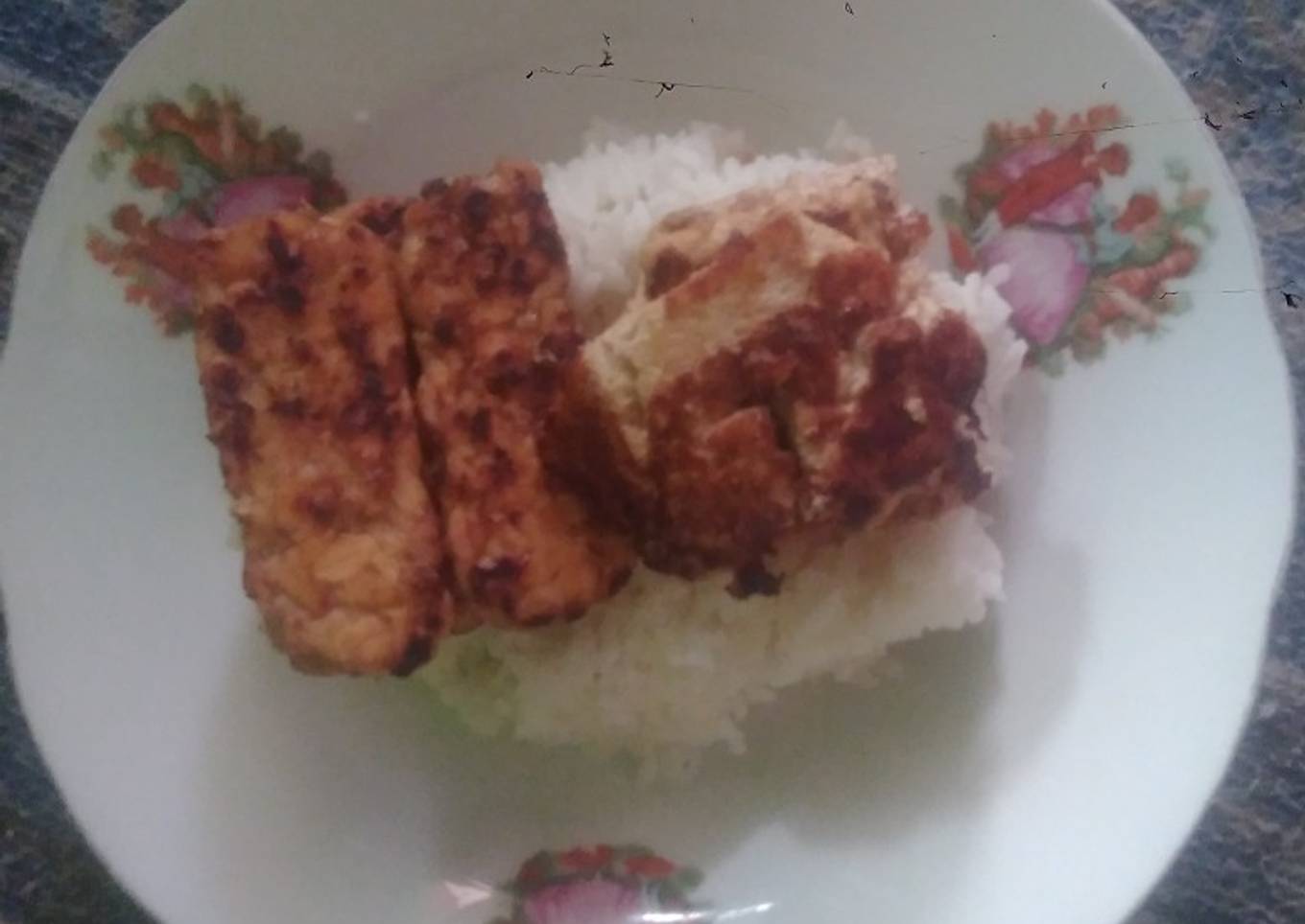 Tahu tempe bumbu bacem