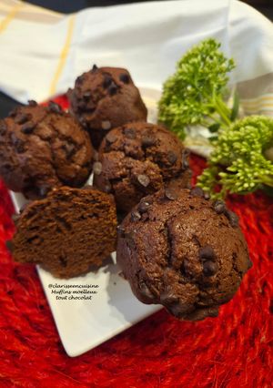 Une photo de Muffins moelleux tout chocolat