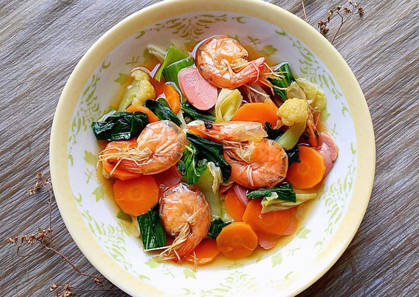 Capcay Udang Saus Teriyaki Simple