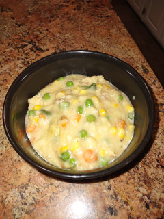 A picture of Pressure Cooker Pot Pie Soup.