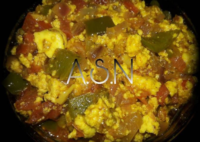 Paneer Bhurjee (Street Food Style) Recipe