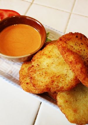 รูปของ โฮมเมดHash brown(เจ)#งบ60บาท