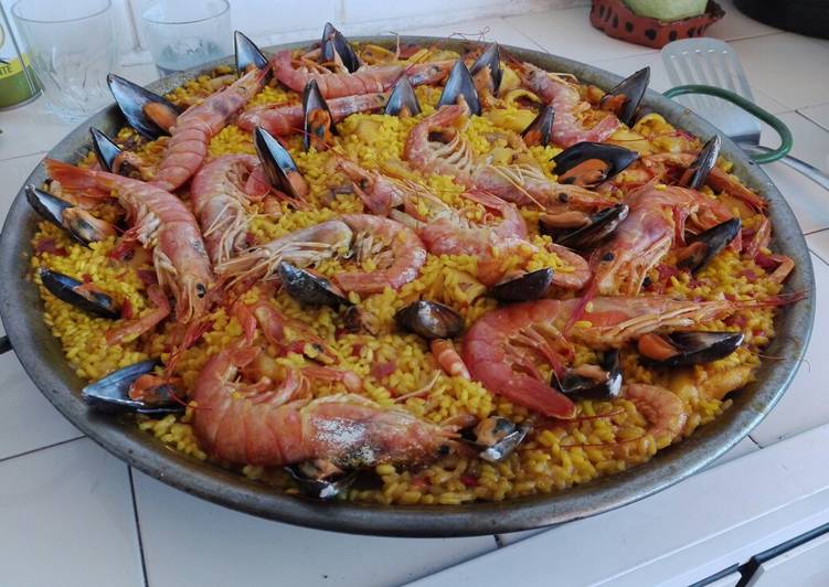 Paella de marisco