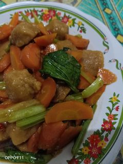 Foto resep Sayur Capcay bakso sapi