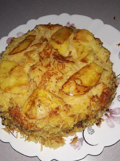 عکسی از دستور ته چین گوشت