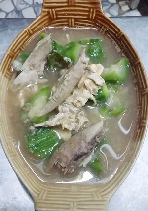 รูปของ แกงเลียงบวบปลาย่างใส่ไข่