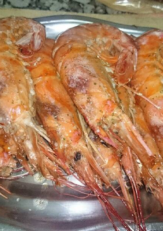 Una foto de Langostinos al horno 