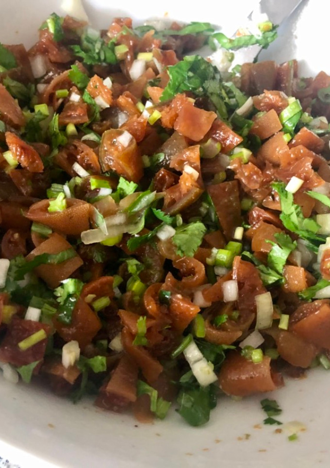 Una foto de Ceviche de cochayuyo
