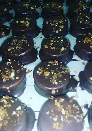 Una foto de Alfajores de chocolate
