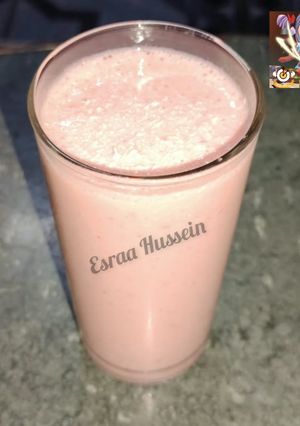 صورة لوصفة عصير فراولة بجوز الهند