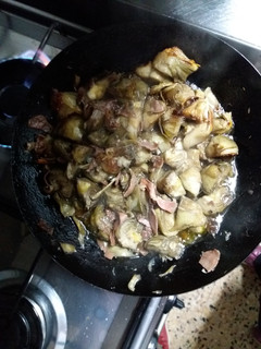 Una foto de Alcachofas con jamón