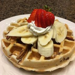 A picture of Banana Nut Waffles Harvey.