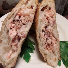 A picture of Sig's Salmon and Prawn Pasties.