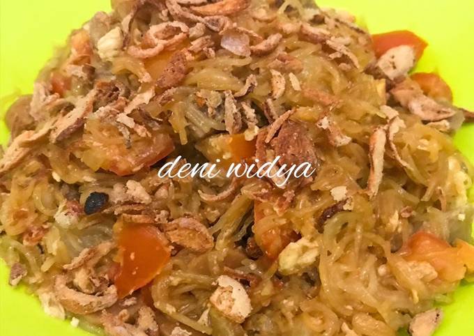 Resep Sohun Goreng Campur Daging Sapi Bakso Dan Sosis Oleh Deni Widya