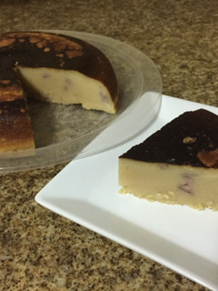A picture of Yoghurt Cheese Cake, made with rice cooker.