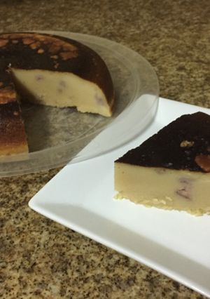 A picture of Yoghurt Cheese Cake, made with rice cooker.