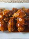 Pollo con coca cola y salsa de barbacoa
