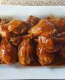 Pollo con coca cola y salsa de barbacoa