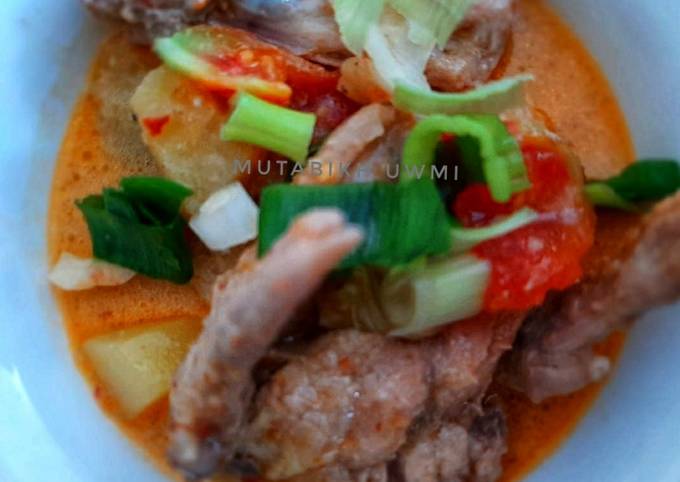 Tongseng ayam kuah santan