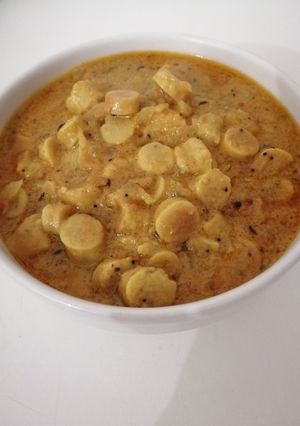 A picture of Gatte sabji.