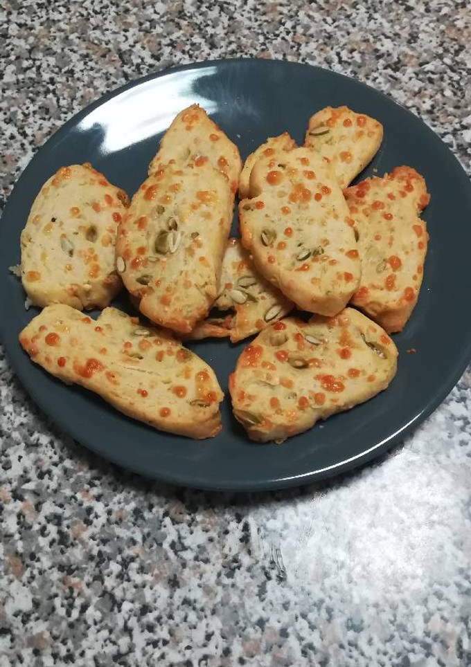 Una foto de Galletas de queso y semillas de calabaza
