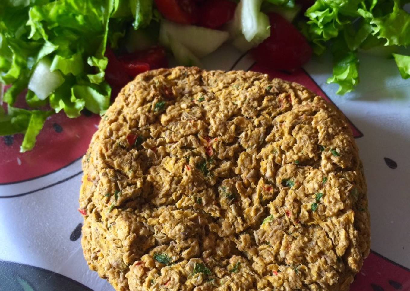 Hamburguesa de lenteja y calabaza 馃挘