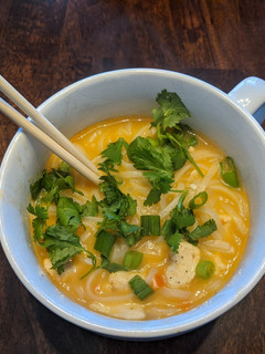A picture of Thai Red Curry Noodle Soup.