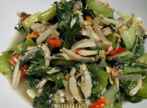 Foto resep Ikan teri sayur caisin