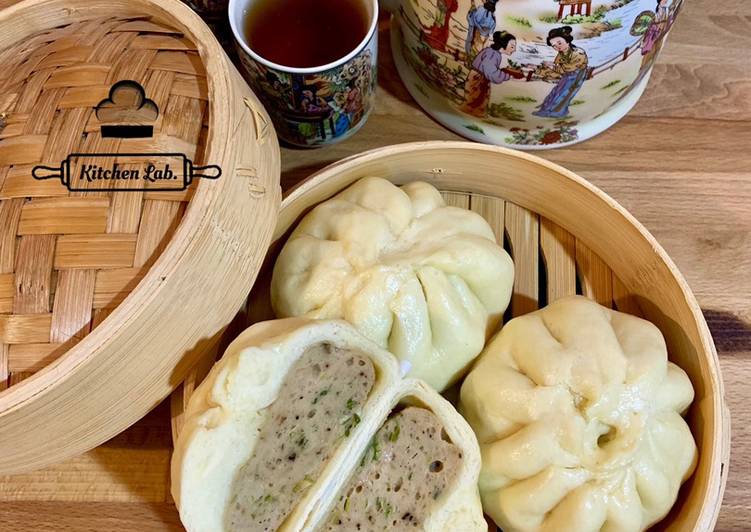 Bakpao Ayam Baso (Tanpa Biang/Sponge)