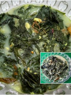 Foto resep Sayur daun singkong kuah santan