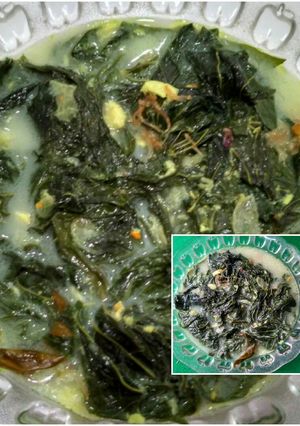 Foto resep Sayur daun singkong kuah santan
