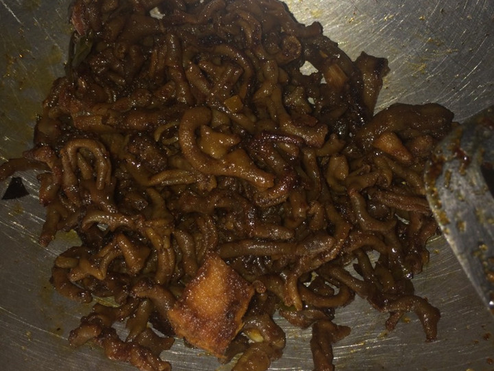 Langkah Mudah untuk Menyiapkan Orek Usus Ayam (no amis) yang Enak