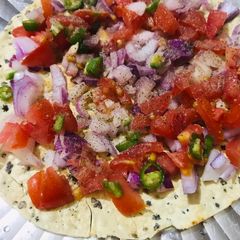 A picture of Masala Papad.