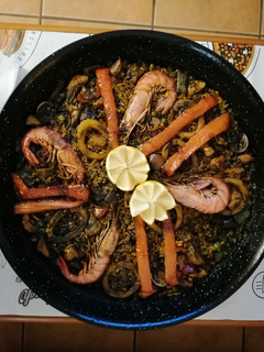 Una foto de Arròs Alacantí "negre"