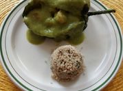 A picture of cilantro guacamole