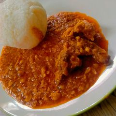 A picture of Tuwon shinkafa Miyar wake mmn khaleel's kitchen.